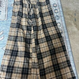 SHEIN Men's Plaid Pants in Black and Brown